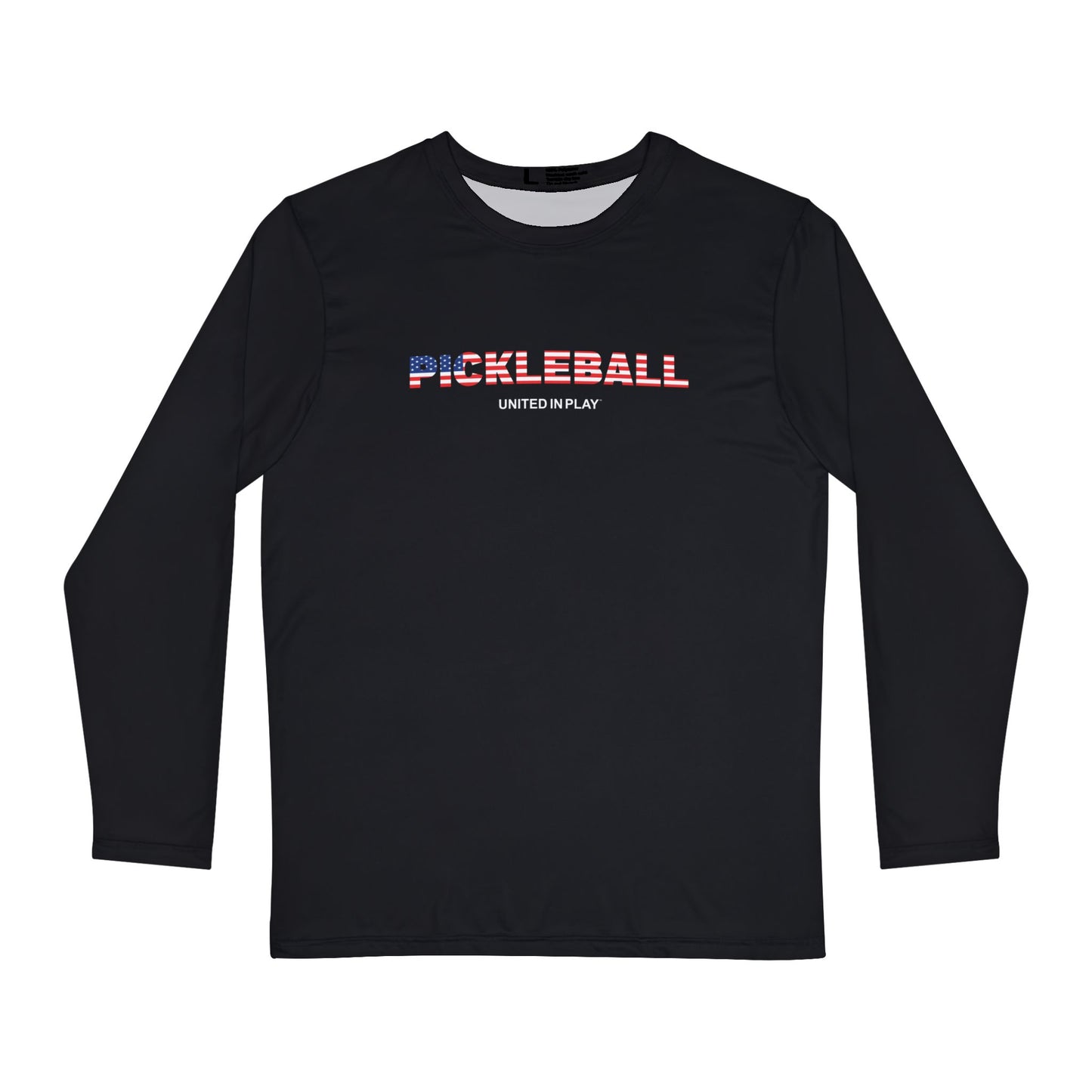 Pickleball (USA Flag) – Men's Long Sleeve Performance Shirt