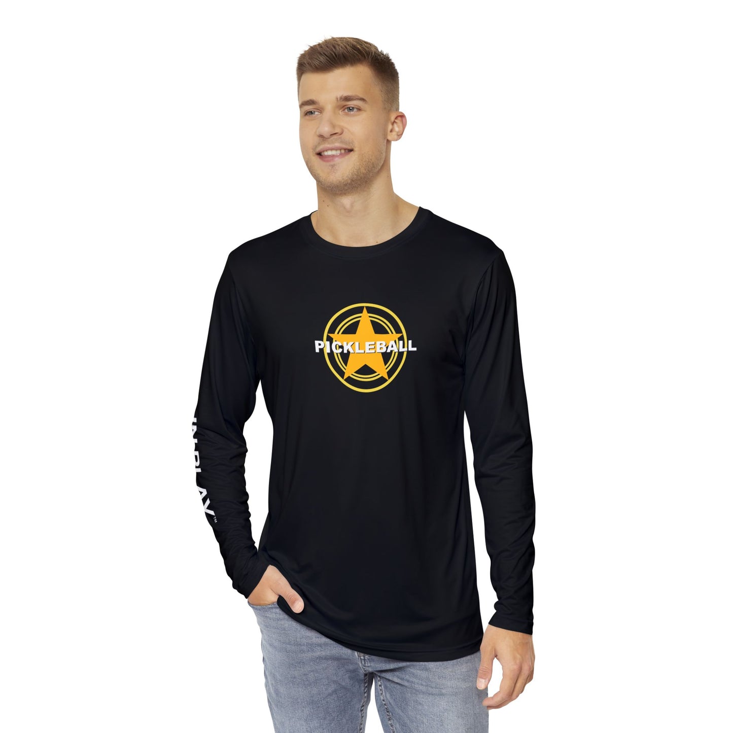 Pickleball (Star) – Men's Long Sleeve Performance Shirt