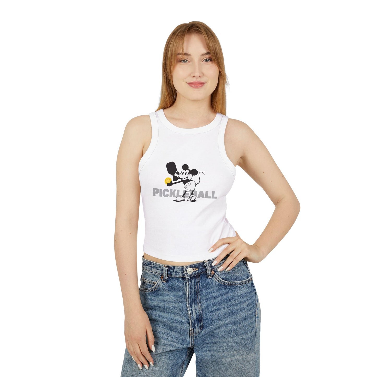 Steamboat Willie – Women's Micro Rib Racer Tank Top