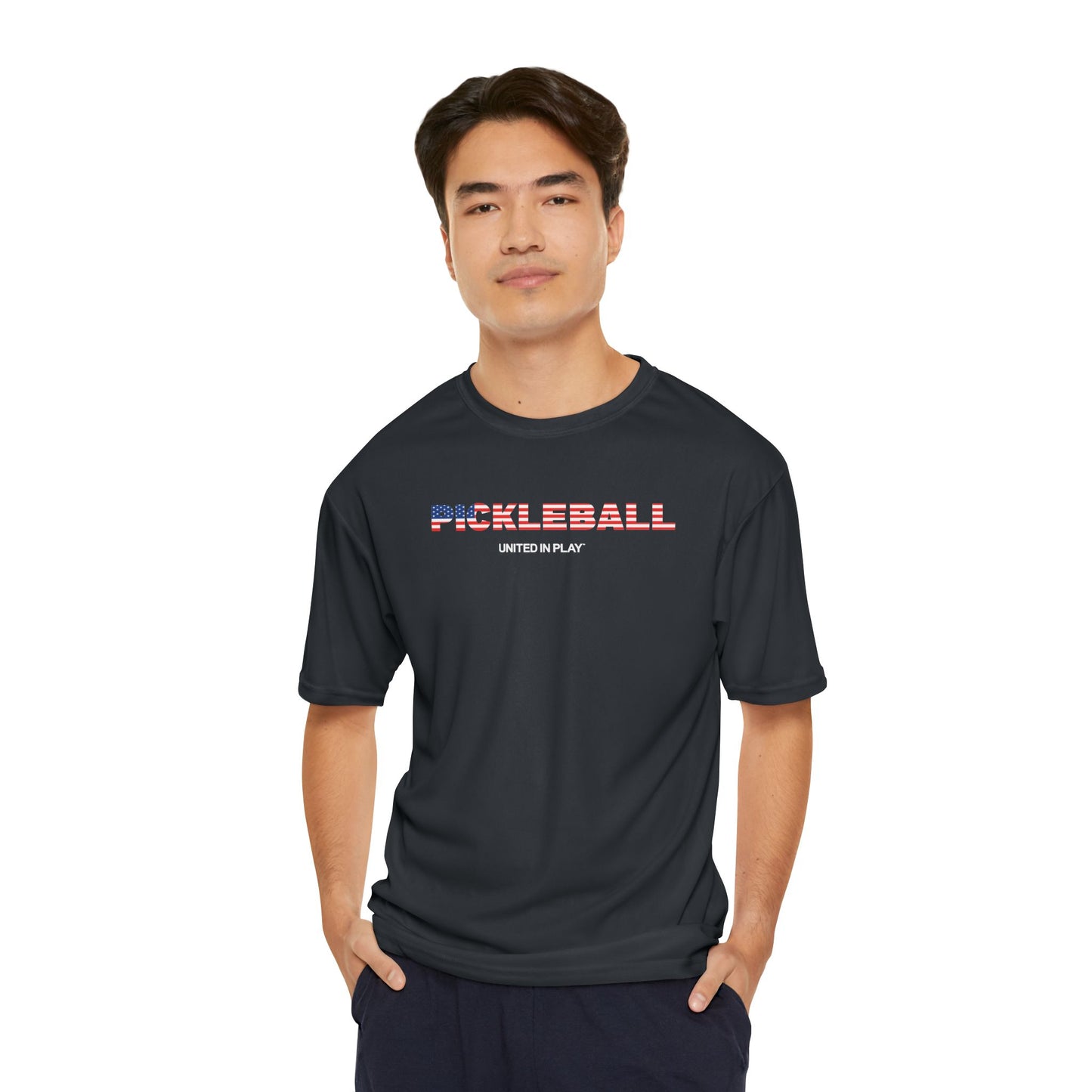 Pickleball (USA Flag) – Men's Performance Sports Tee