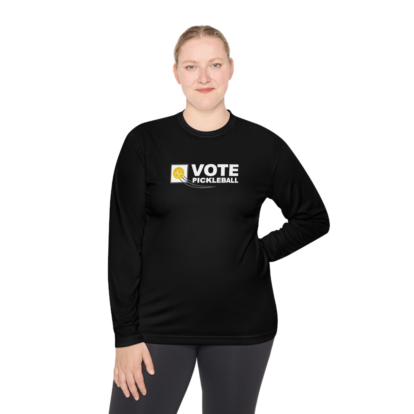 VOTE PICKLEBALL (United In Play) – Unisex Long Sleeve Performance Tee