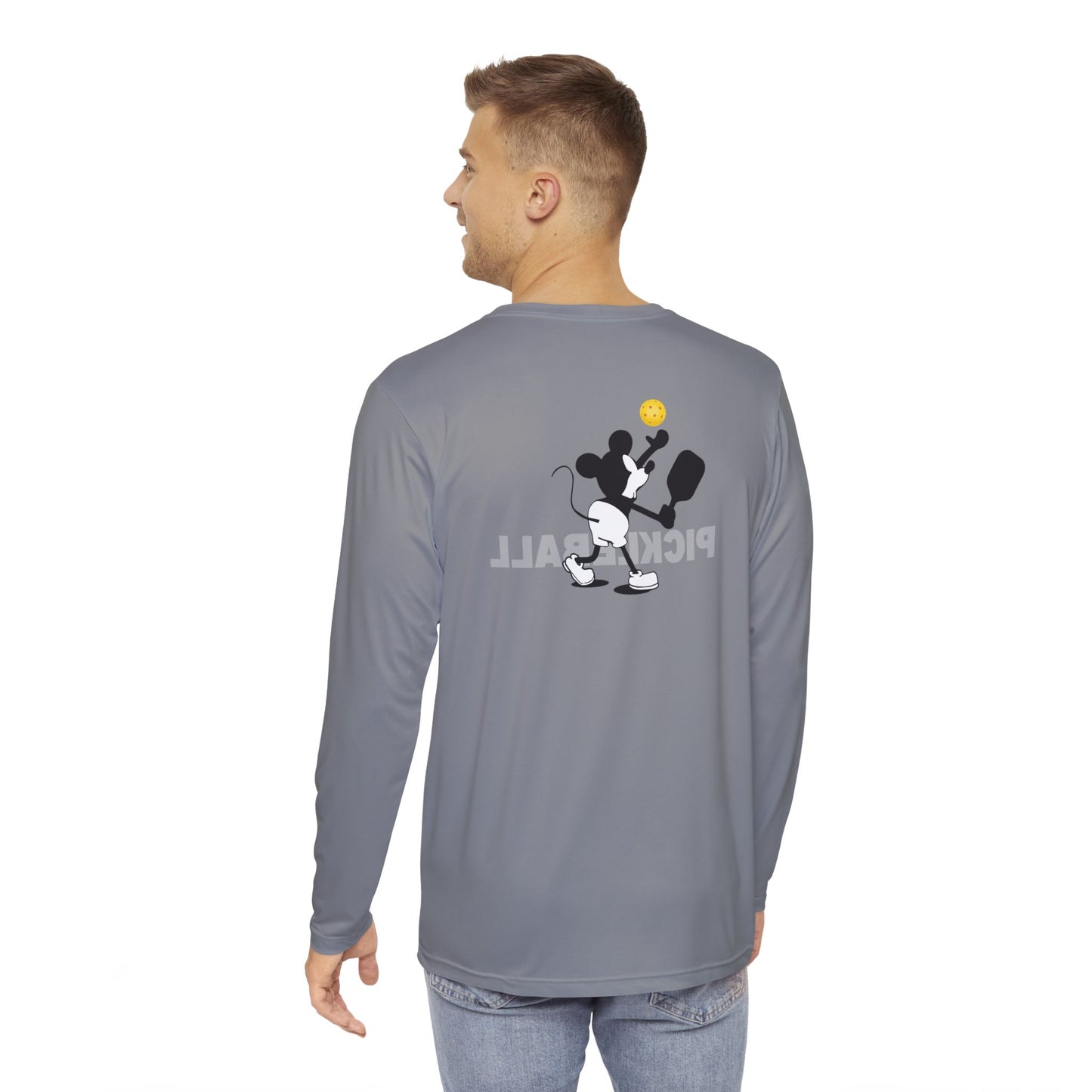 Steamboat Willie (Pickleball)  – Men's Long Sleeve Performance Shirt