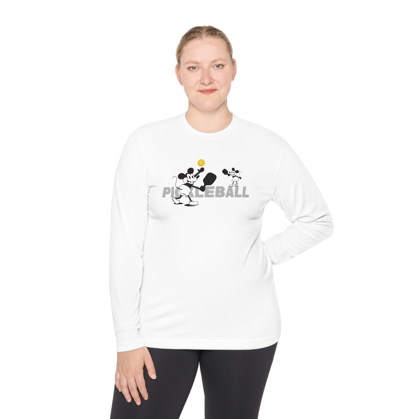 Steamboat Willie (Pickleball) – Unisex Long Sleeve Performance Tee