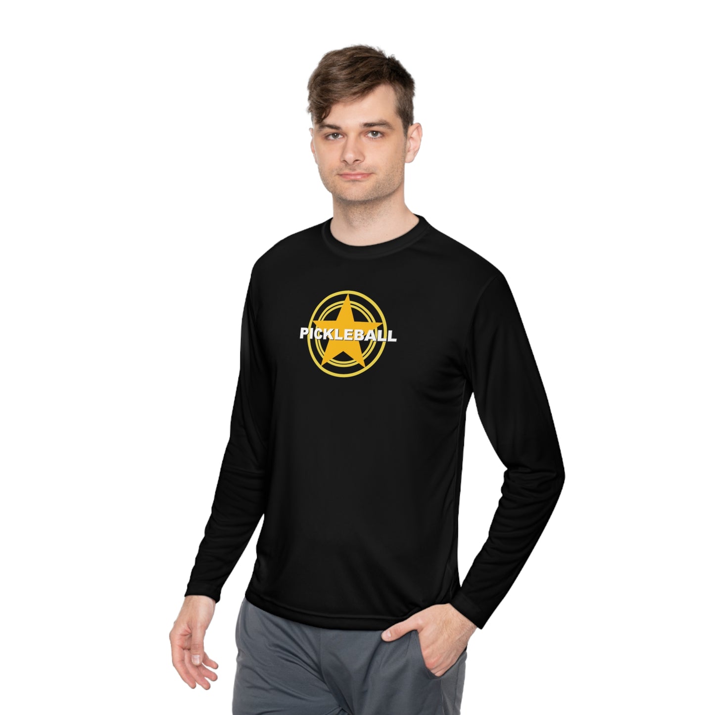 Pickleball (Star) – Unisex Long Sleeve Performance Tee