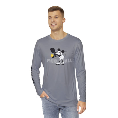 Steamboat Willie (Pickleball)  – Men's Long Sleeve Performance Shirt