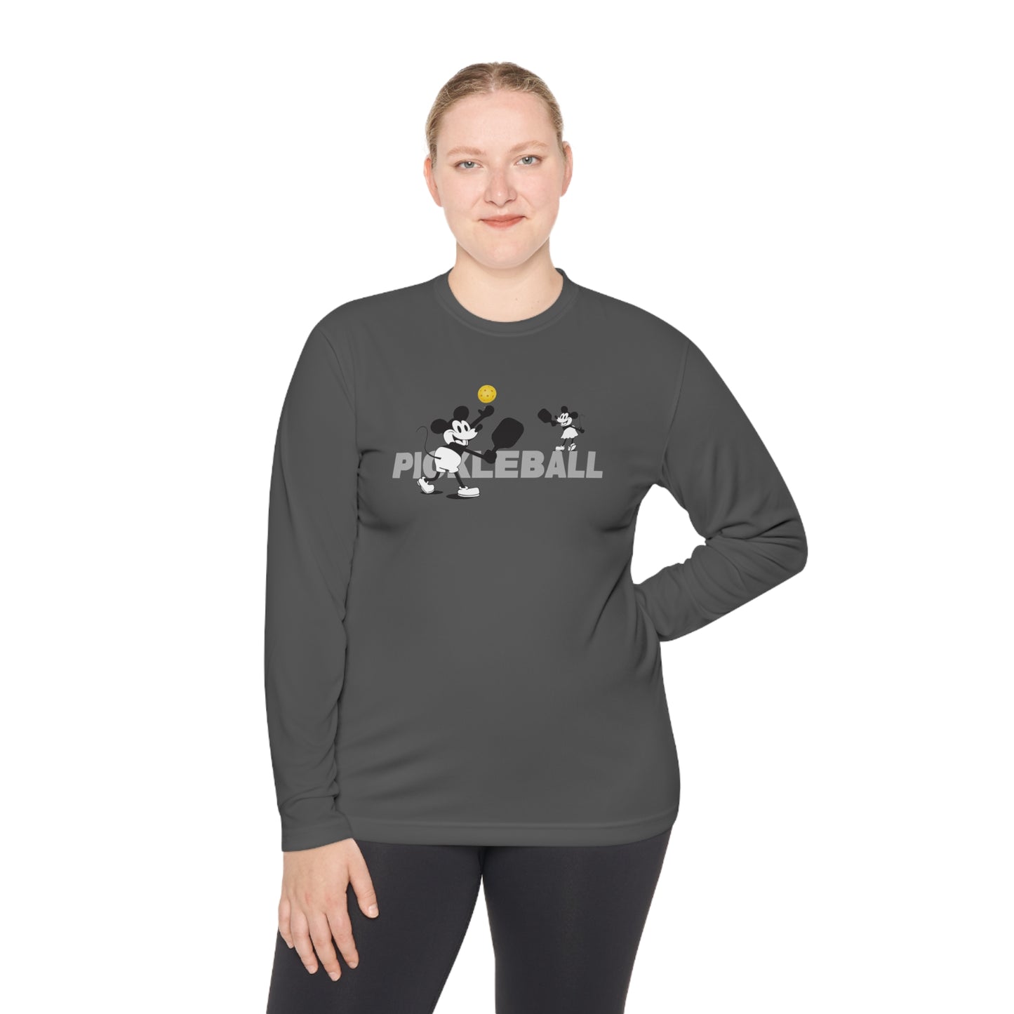 Steamboat Willie (Pickleball) – Unisex Long Sleeve Performance Tee