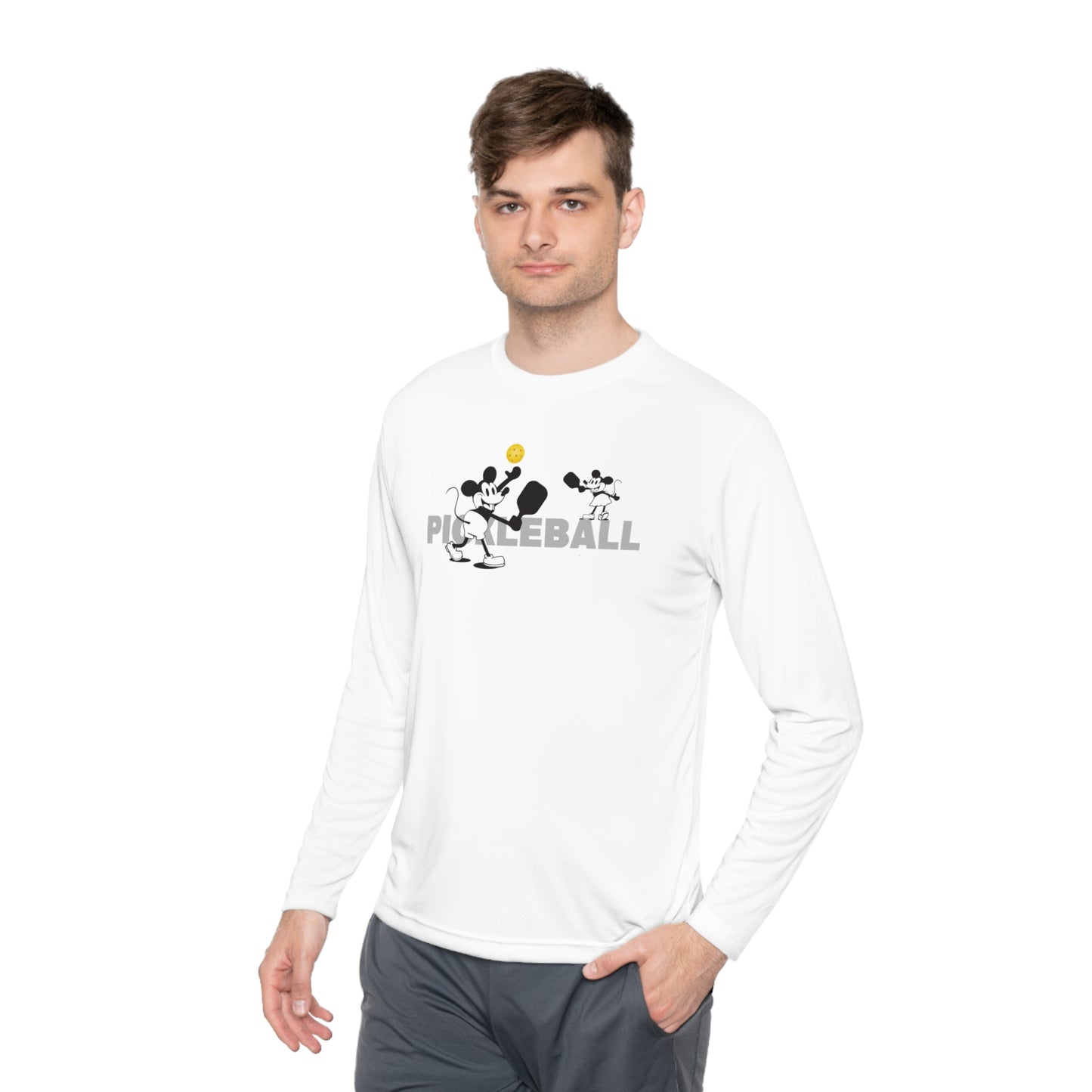 Steamboat Willie (Pickleball) – Unisex Long Sleeve Performance Tee